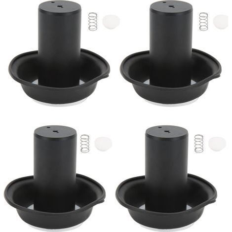 Carb Piston Vacuum Diaphragms Kit, 4sets Carburateur Vacuum Diaphragms Piston Kit Remplacement pour Vmax 1200 VMX1200 1985‑2007 (1/5)