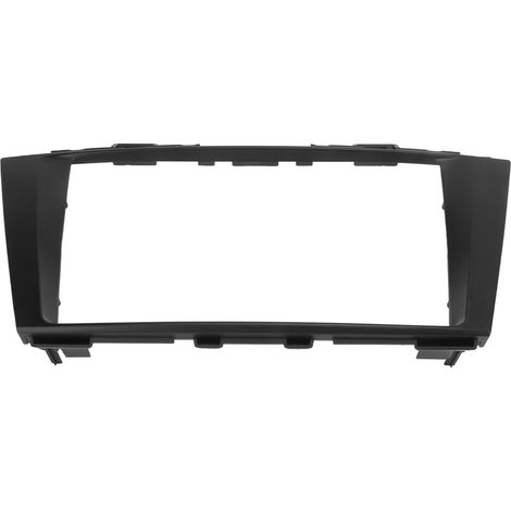 Kit façade autoradio Mazda 5 2011, panneau tableau de bord, contour stéréo, garniture dash, remplacement adapté, unité principale, plastique noir, compatible véhicule. (1/5)