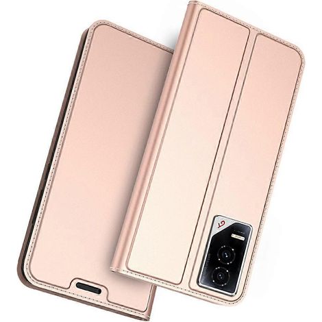 Étui en cuir PU pour Honor GT avec porte-cartes, support et fermeture magnétique - Or rose (1/5)