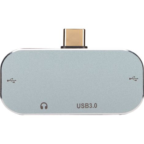 Adaptateur USB-C universel vers prise jack 3,5 mm audio, chargeur casque, compatible multiprise. (1/5)