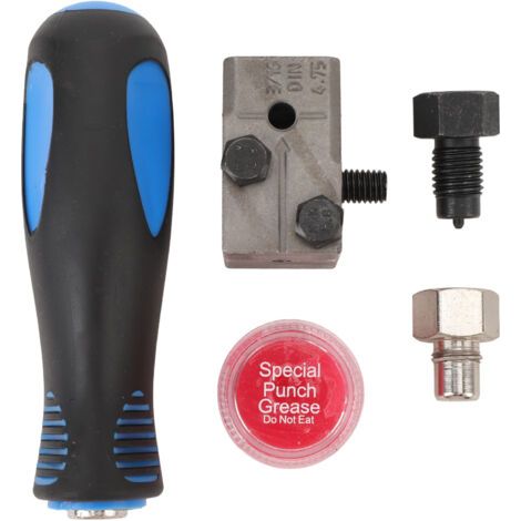 Kit d'outils pour évaser les conduites de frein, outil à double évasement SAE 3/16", crée des évasements simples et doubles à 45° pour la réparation des conduites hydrauliques de frein des véhicules (1/5)