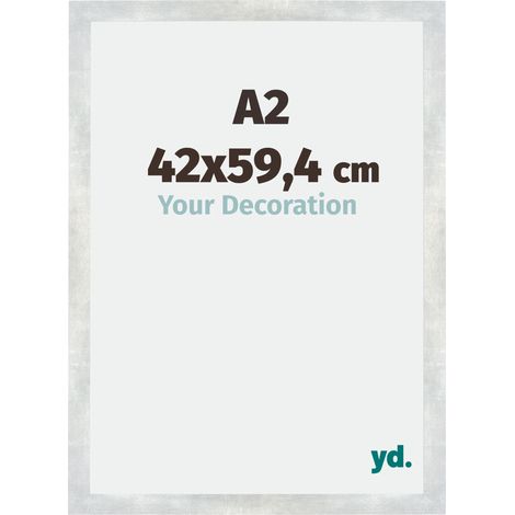 yd. - Cadre photo A2 42x59.4 - Argent Brillant Vintage - MDF - Mura (1/5)