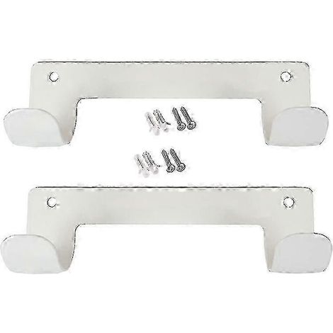 Lot de 2 supports muraux pour table à repasser, adaptés aux buanderies (blanc) SDWHBYV (1/4)