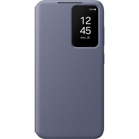 Original Hülle für Samsung Galaxy S24 Kartensteckplatz Smart View Wallet lila (1/4)
