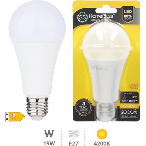 LED E27 STANDARD - 19W BLANC BRILLANT