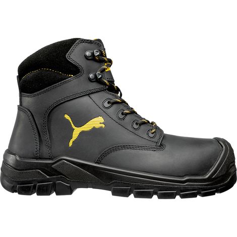 Scarpe antinfortunistiche ascendenti Puma Borneo Black Mid S3 SRC Nero 39 (1/5)