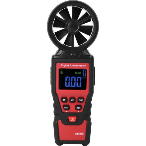 Anémomètre numérique portable ST6816 avec écran LCD pour la mesure de la vitesse du vent et de la température (1/5)