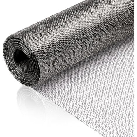 Grillage Acier Inoxydable 304 - Maille 1 mm - 30 cm x 250 cm - Protection Jardin Rongeurs - 1 Rouleau