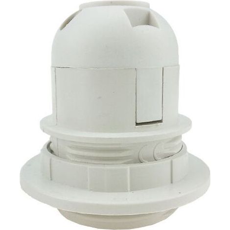 4 pièces Support d'ampoule - Pour ampoule E27 - Douille pratique - Adaptateur en plastique pour abat-jour(Blanc) (1/5)
