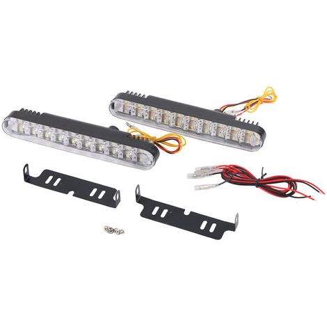 RHG 2X 30 LED voiture 12V DC feux diurnes DRL conduite lumière du jour clignotant (1/5)