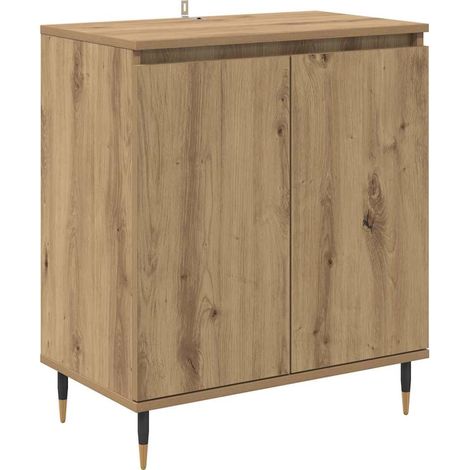 Buffet，Meuble de Rangement，Bahut Chêne artisanal 60 x 35 x 70 cm Bois d'ingénierie CFW788983 (1/5)