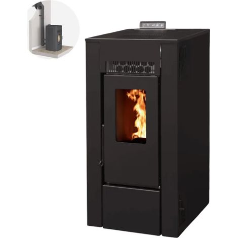 Pack Poêle à granules GIOIA 9 Etanche + Kit Conduit Ventouse (1/5)