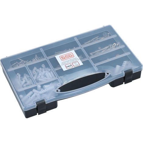 Ensemble de Clous, Chevilles et Vis - 560 Pièces - Boîte d'assortiment - Vis à Cheville - set (1/5)
