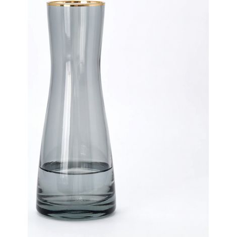Vase à fleurs gris fumé modèle 17