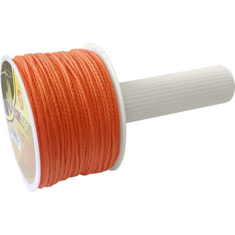15PZ FILO PER EDILIZIA CON MANICO GIREVOLE mt. 100 col. Arancio fluorescente
