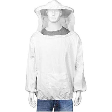 Combinaison Apicole, Blouse Costume Équipement de Protection avec Chapeau Professionnel Anti Abeille (1/5)