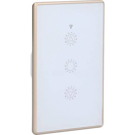 Interrupteur Volet Roulant Intelligent WiFi Gradateur pour Tuya Commande à Distance Cadre Métallique Norme Américaine 95-250V (1/5)