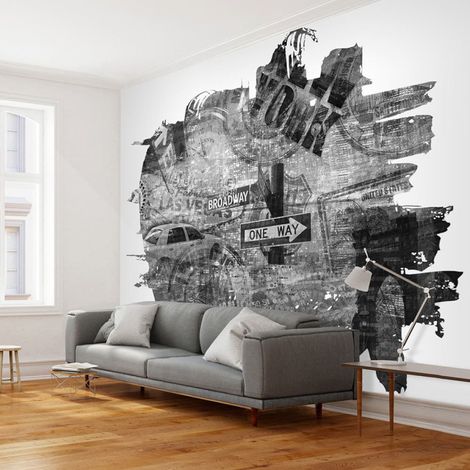 Papier Peint "Black & White New York Collage" 193 x 250 cm (1/2)