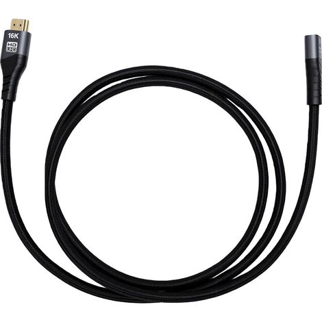 Câble d'extension 2.2 Mâle vers Femelle de 4,9 Pieds, 96 Gbit/s 16K à 60 Hz 8K à 240 Hz HDR, Cordon d'extension Haute Vitesse pour Ordinateur Portable, TV, Console de Jeu et Cinéma Maison (1/5)