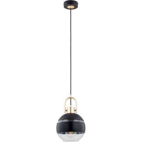 Suspension déco boule noir-or salon 1xE27 15W Derol Alfa (1/3)
