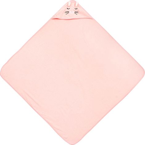 Toalla de baño Bathfriends 100x100 con diseño de conejo rosa (1/5)