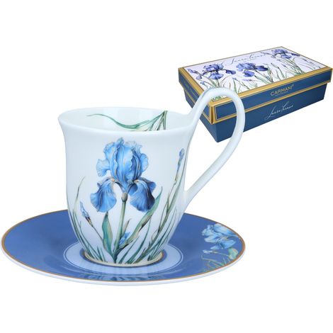 Tazza e piattino - L. Lozano, Sinfonia Floreale della Signora (carmani) (1/5)