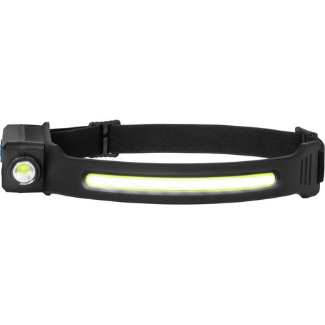 ANSMANN LED Stirnlampe, wiederaufladbare Leuchte mit verschiedenen Leuchtmodi