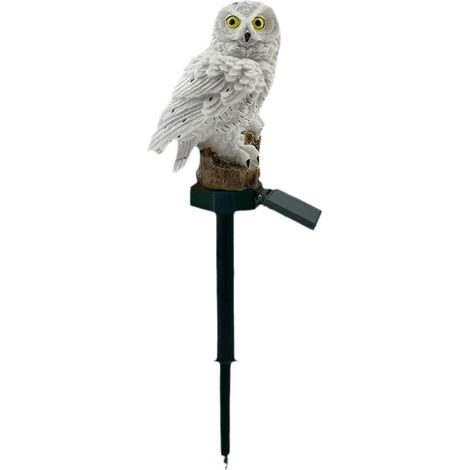 Lampe d’extérieur -   - Hibou LED Solaire - Économie d\'énergie - Décoration Jardin - Étanche