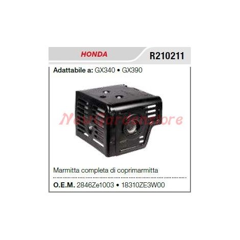 HONDA Schalldämpfer Schalldämpfer Motor Grubber GX340 390 R210211