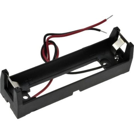 Mr18650 Portabatteria con cavi per 1 batteria Bhc-18650-1a