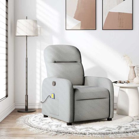 Maison Exclusive - Massagesessel Wolkengrau Stoff (1/5)