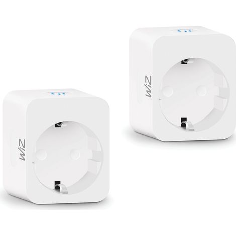 WiZ Pack avantagé avec 2 Prises Intelligentes avec wattmètre pour les Pays-Bas et l'UE (type F) - WiZ Accessories - WiFi (1/5)