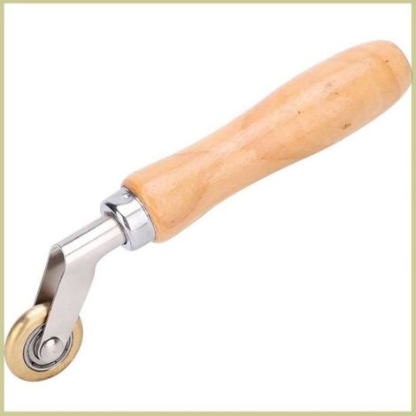 Rouleau Portatif de Soudage, Rouleau de Coutures sans Couture avec Poignée en Bois pour le Soudage (1/4)