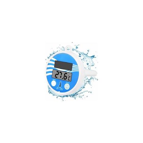 MINKUROW Termometro Solare Per Piscina Galleggiante - Termometro Digitale Solare Infrangibile Di Facile Lettura - Per Tutte Le Piscine, Spa, Vasche Idromassaggio E Laghetti (1/5)