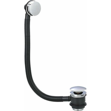 Round Click Clack Sprung Bath Waste with Overflow