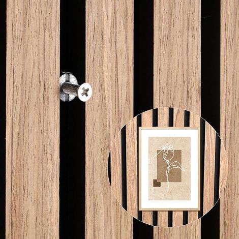 4 panneaux acoustiques muraux, vis sans perçage requis (1/5)