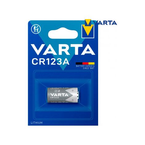Pila Varta lithium cr123a 3v blíster 1 unid ø17x34.5mm