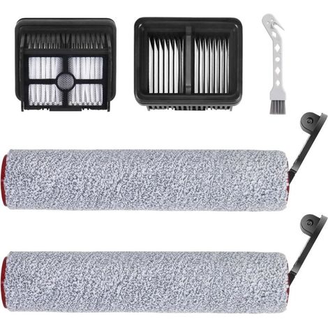 Accessoires pour Dreame H12 Pro / H12 Dual Aspirateur Eau et Poussière Pièces de Rechange Ensemble D'accessoires 5 Pièces 2 Brosses Rotatives,2 Pièces de Rechange de Filtre,1 Brosse de Nettoyage (1/5)