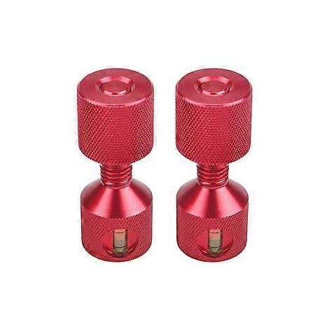 Zweiloch-Stiftset 1-1/8 Zoll Aluminium 6061 Zweiloch-Flansch-Ausrichtstift mit Wasserwaage Rot