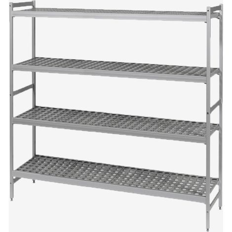 Etagère 4 niveaux Alu L174xP56xH180 - Gilac