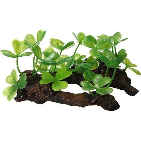 Plante artificielle pour aquarium, décoration pour aquarium, imitation bois et plastique. (1/5)