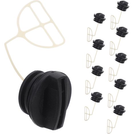 Kit de 10 bouchons de réservoir de carburant pour tronçonneuse — Réservoirs de carburant et bouchons de remplissage de rechange pour tondeuses à gazon