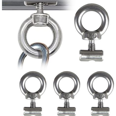 Portable Rv Awning, Rail Stoppers Lifting 10mm, with Eye Nut Fastener System, Lightweight Quality Design Unit, Easy Install Gear, Multipurpose End Stopper, for Rv Caravan Campervan Tent Awnings (1/5)