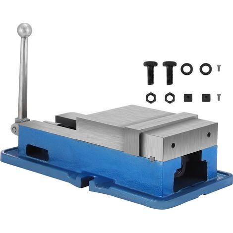 Étau de serrage puissant et précis de 15,2 cm, étau de précision de 26,9 kg, kit d'accessoires pour étau de machine, étau de table à verrouillage de précision avec mâchoires de 4,4 cm (1/5)