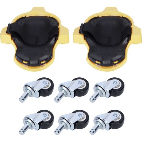 Lot de 2 coussins à genoux avec roulettes, patins multifonctions glissants pour jardinage (1/5)