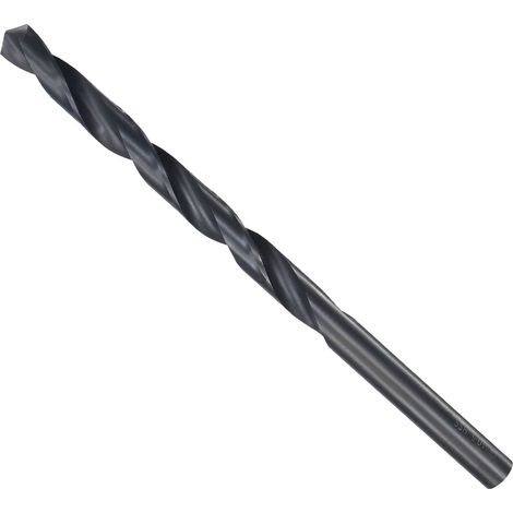 Torsion Foret Mèches, 10,5 mm Perçage Diamètre, Noir Oxyde Élevé Vitesse Acier Extra Long Droit Tige Applications pour Inox Acier Alliage Métal, 1-Pièce (1/5)