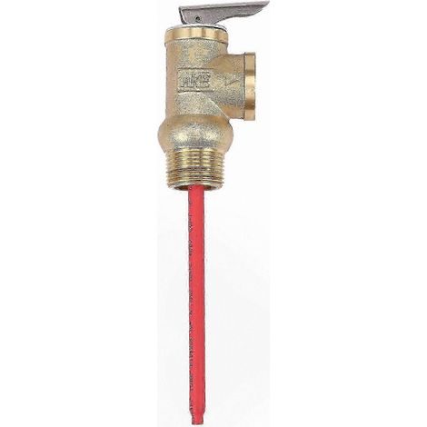 Soupape de sécurité TPR pour chauffe-eau, filetage NPT 3/4", 102 PSI, 210 °F, 0,7 MPa. Dispositif de sécurité de décharge de pression et de température. (1/5)