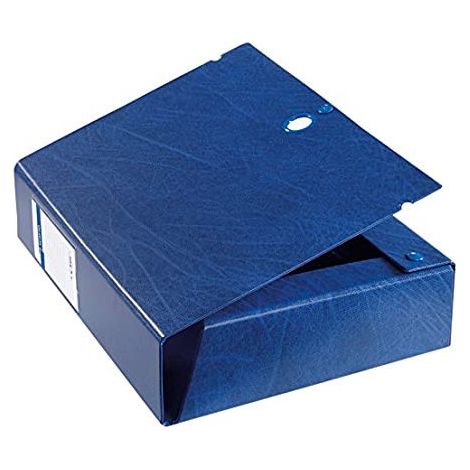 Brefiocart Classic Caja Archivo Proyectos A4 Azul Oscuro Lomo 15 Cm - Paquete de 5