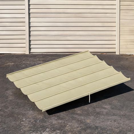 Tonnelle de jardin beige en poliestere 350 x 260 x 6 cm (1/5)