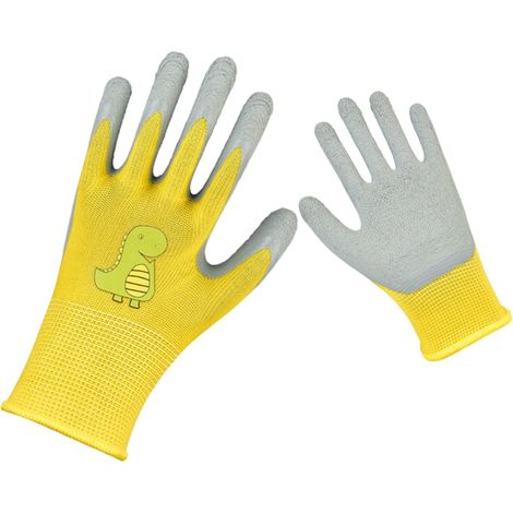 Gants De Jardinage Enfant - Caoutchouc Naturel - Antidérapants - Résistants Aux Piqures Et Aux Épines - Tailles 2XS À M - 1 Paire (1/5)